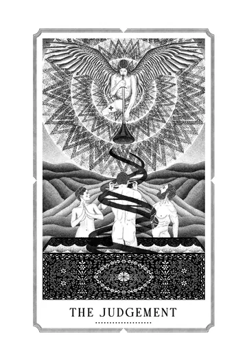 Judgement, original drawing by Mike Pinette.