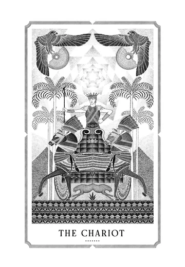 The Chariot, original drawing by Mike Pinette.