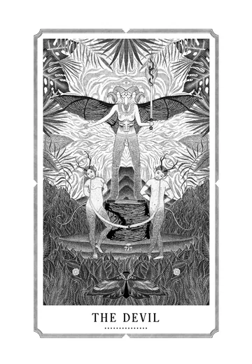 The Devil, original drawing by Mike Pinette.