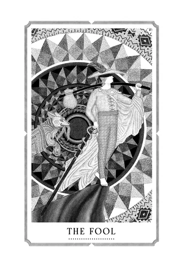 The Fool, original drawing by Mike Pinette.