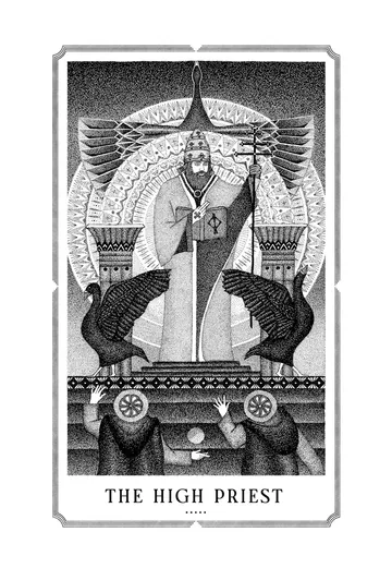 The High Priest, original drawing by Mike Pinette.