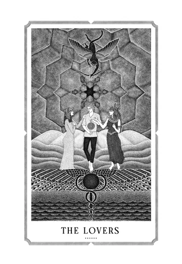 The Lovers, original drawing by Mike Pinette.