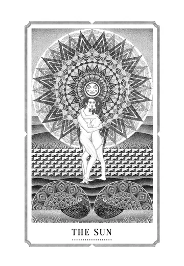 The Sun, original drawing by Mike Pinette.